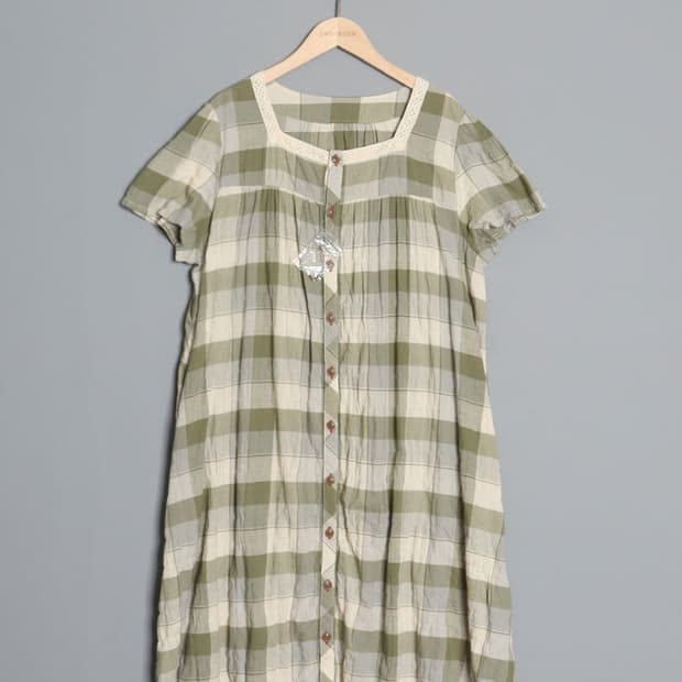 Non Seersucker Check One-Piece