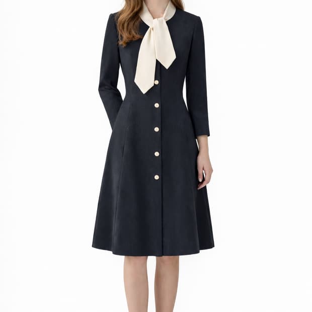 미샤 스카프탈부착 원피스 44사이즈