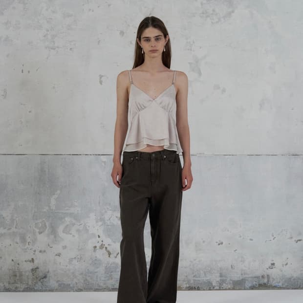 (새상품)포에토foeto faded rough oxford pants M