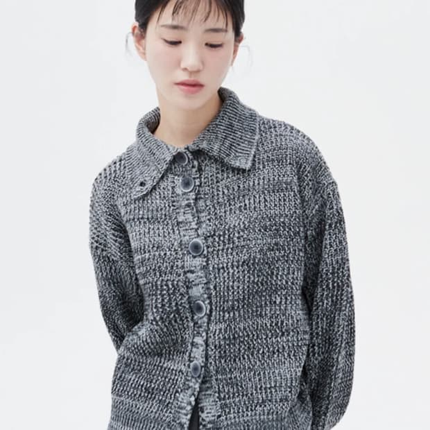노이아고 하이넥 믹스 가디건