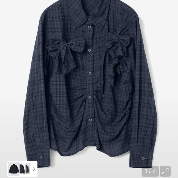 밀로우먼 리본 타이 셔츠