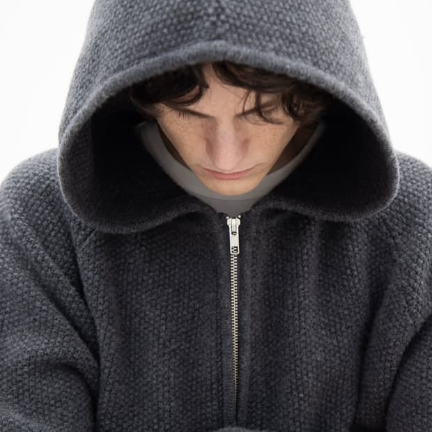 오브헤덴 opheden Kaneko 니트 후드집업 가디건