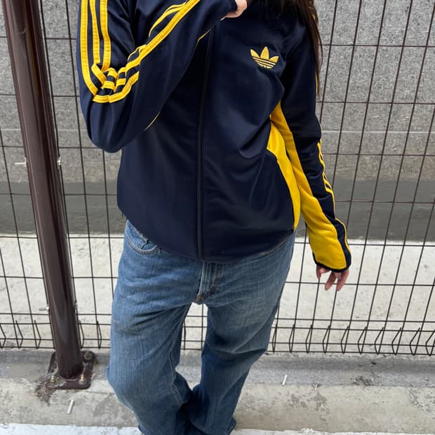 아디다스 네이비 트랙탑