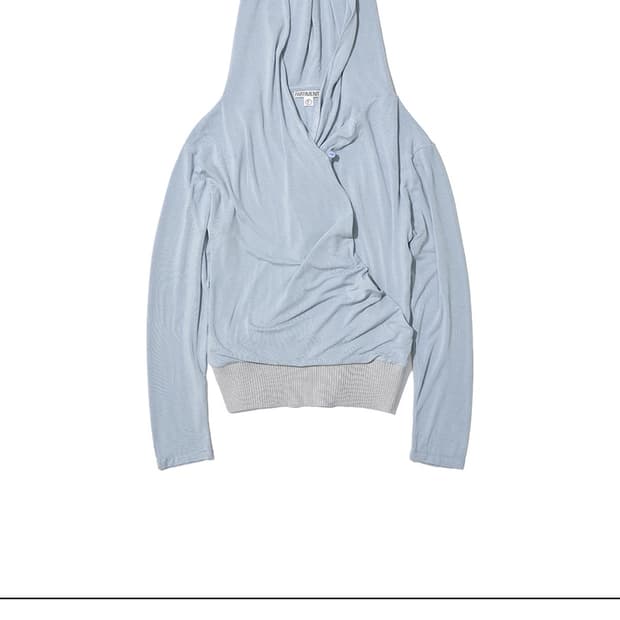 파르티멘토 DRAPE HOODIE TOP_SKY
