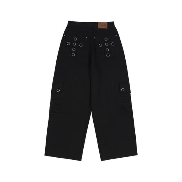 크로스 포켓 카고 팬츠 1 / black
