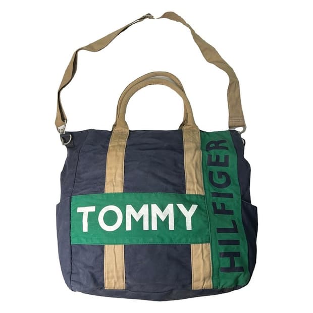 TOMMY HILFIGER 투웨이 토트백 네이비