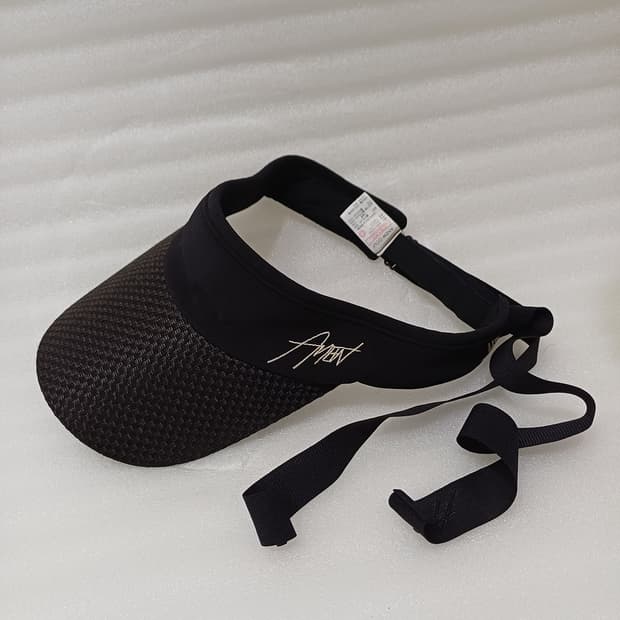 매장판 어뉴 골프 리본 썬캡 여성 모자 블랙 거의새것 사랑봉봉