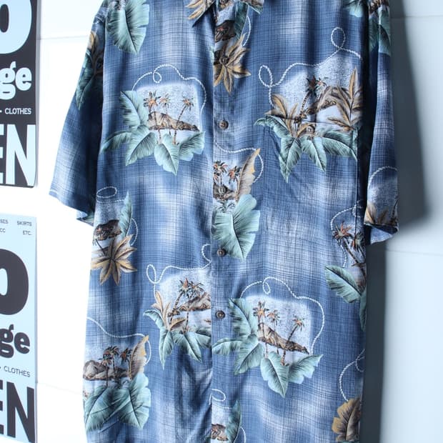 (L-XL) 바틱베이 반팔 카라 티셔츠 USA 90S년대-H36255