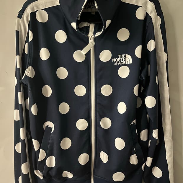 노스페이스 네이비 도트 땡땡이 져지