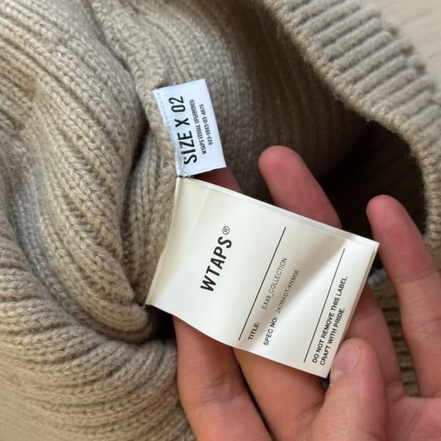 Wtaps 베이지 카키 니트 L