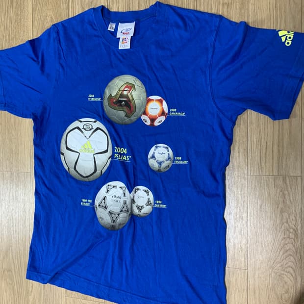 L) Adidas x kirin 아디다스 04 축구공 반팔티