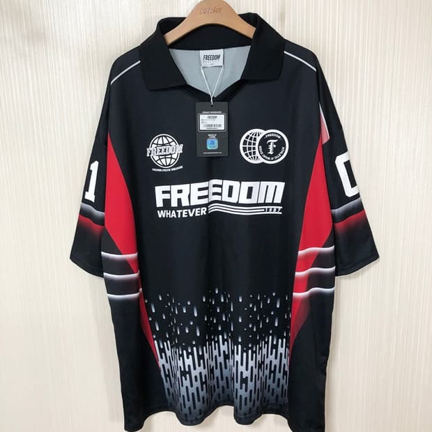 프리덤(FREEDOM) 레이싱 피케티셔츠(블랙) 3XL