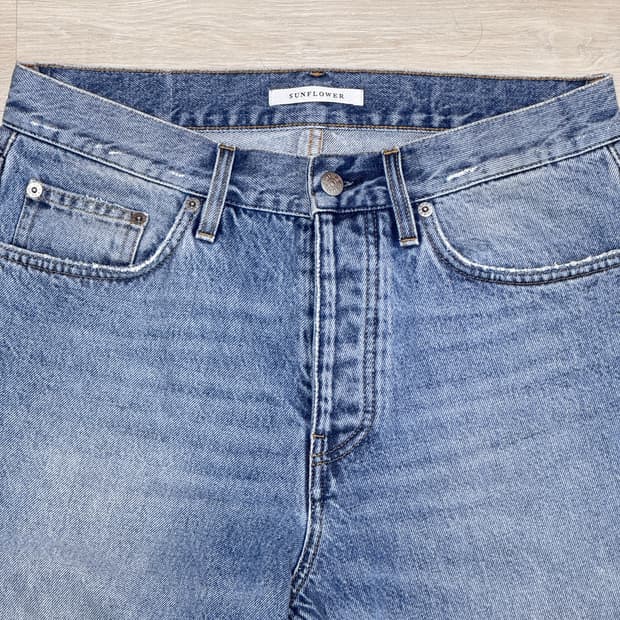 선플라워 루즈 데님 빈티지 블루 31