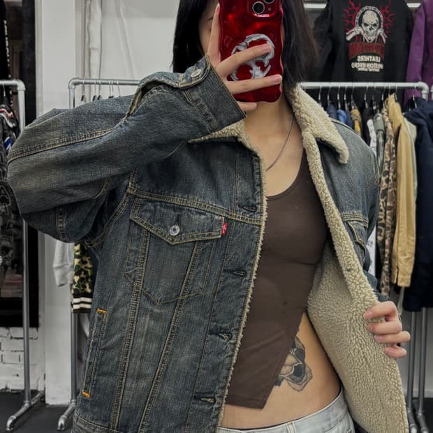 리바이스 쉐르파 데님 자켓