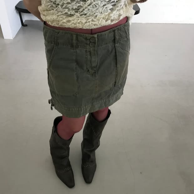 vintage cargo skirt