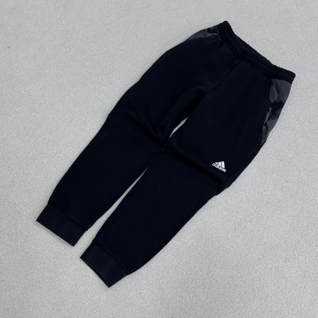 S 아디다스 블랙 트레이닝 조거 팬츠 0327E