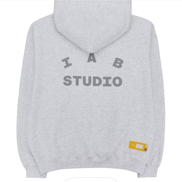 [새상품/XL] 아이앱 스튜디오 후드 라이트 그레이