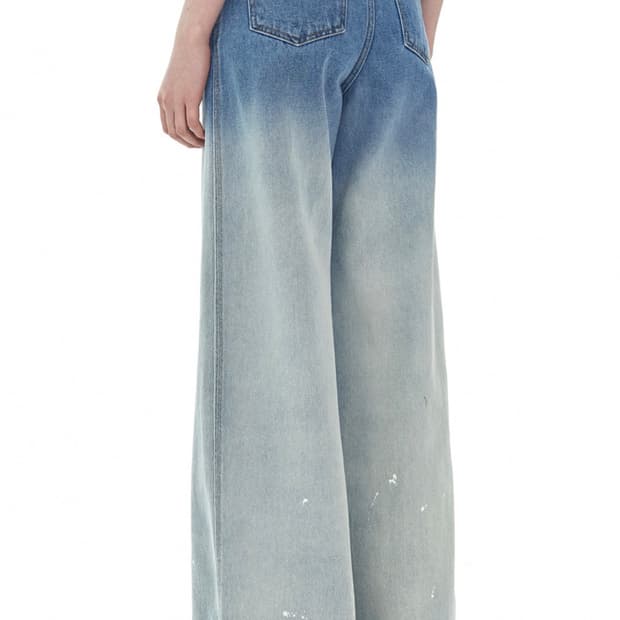 더 아이덴티티 프로젝트 그라데이션 페인팅 와이드 팬츠 우먼 M