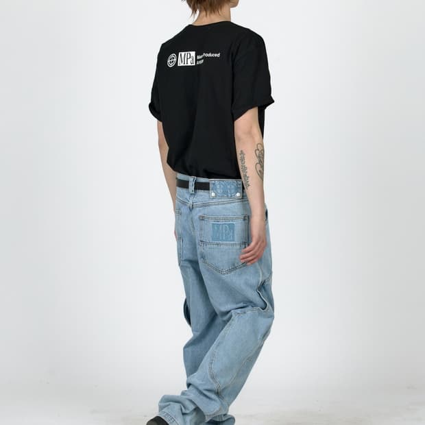 MPa CALF POCKET PANTS (STEEL BLUE)