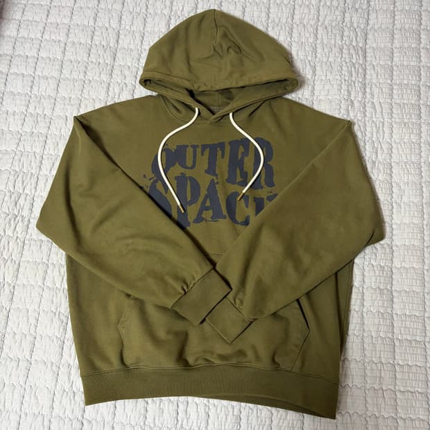 스페이스 헤비코튼 후드 카키 M