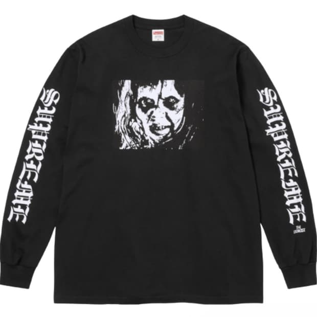 [ Supreme / M ] 더 엑소시스트 마더 롱슬리브 티셔츠 블랙