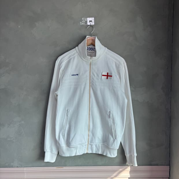 아디다스 잉글랜드 국대 져지 트랙탑 화이트