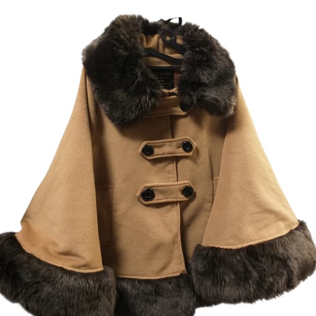 세실맥비 케이프코트 빈티지 망토 판쵸 달천 라떼히메로맨틱갸루 핀터깔 대장