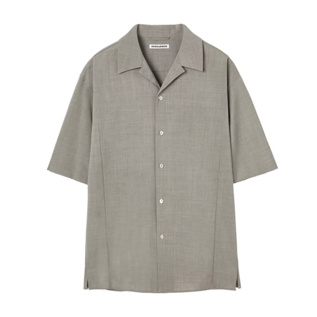 (M) 인사일런스 라이트 울 숏슬리브 셔츠 SAND BEIGE