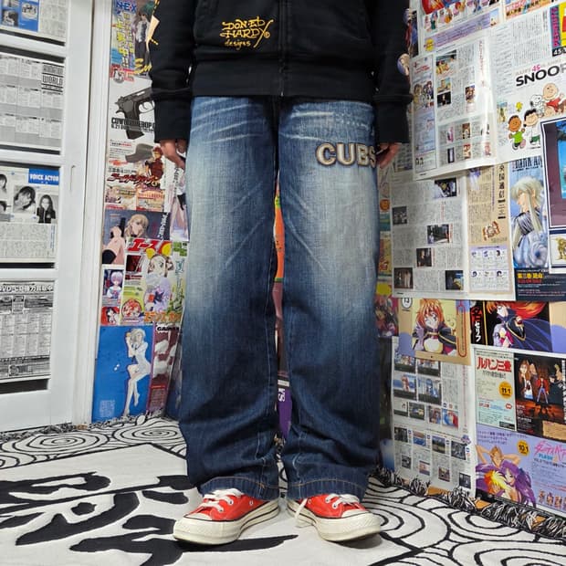 엠엘비 시카고 배색 데님 팬츠