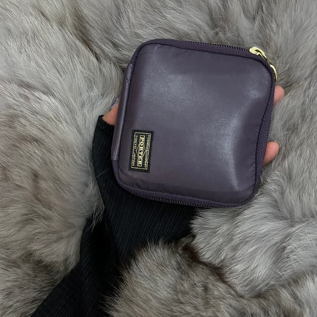 포터 도트 지갑 퍼플