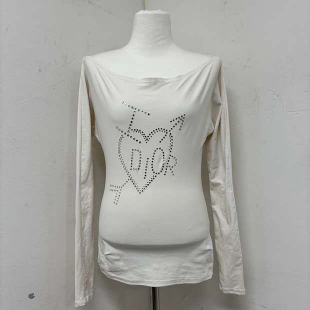 “Christian Dior” Cubic Logo White Sleeve