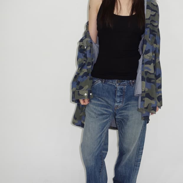 일자 데님 팬츠