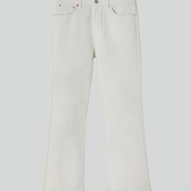 [새상품] 26SS 렉토 빈티지 페인티드 플레어 팬츠 에크루