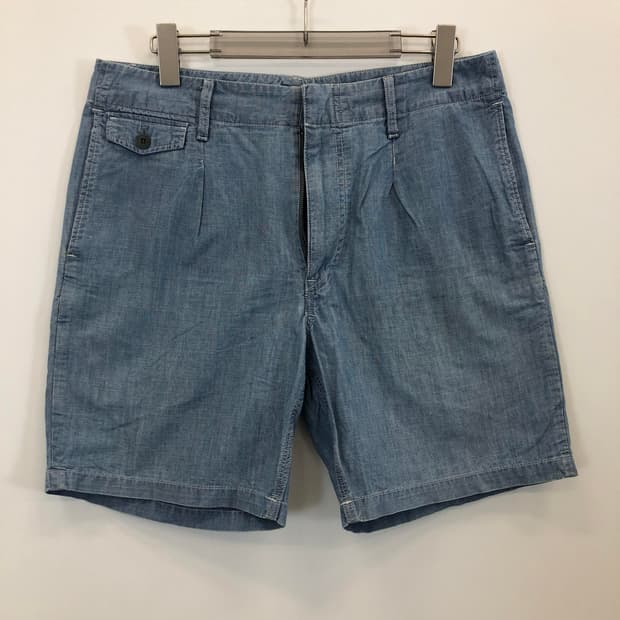 유니클로 르메르 샴브레이 쇼츠 M