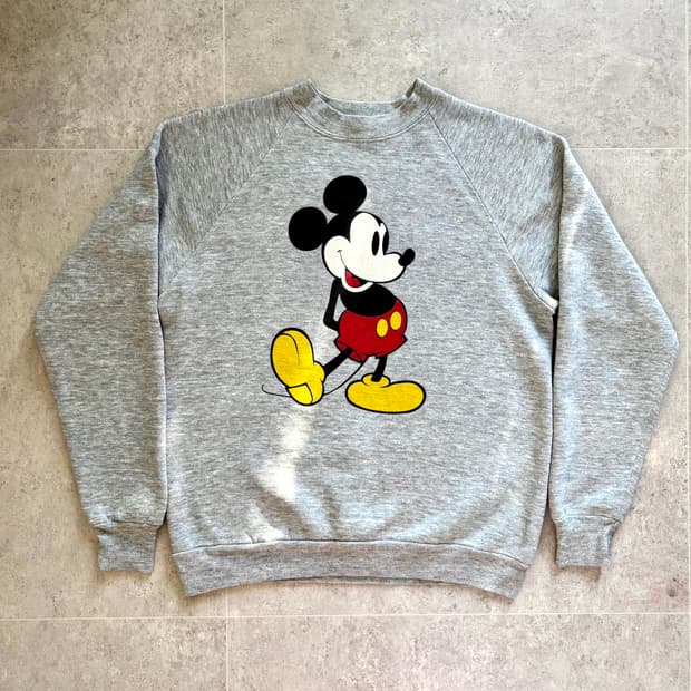 80's 월트 디즈니 오리지널 미키 마우스 스웻셔츠 L(100)