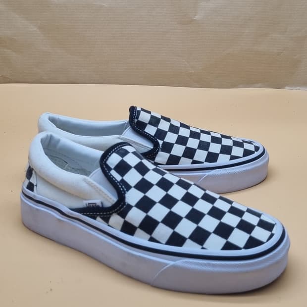 반스 클래식 체커보드 슬립온 225.
