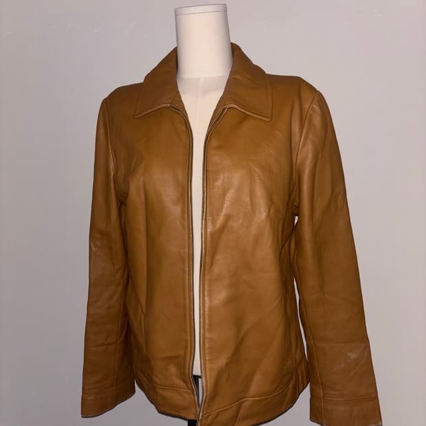 vintage leather jacket