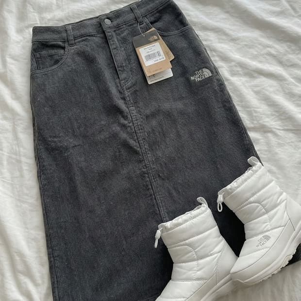 노스페이스 우먼 코듀로이 스커트