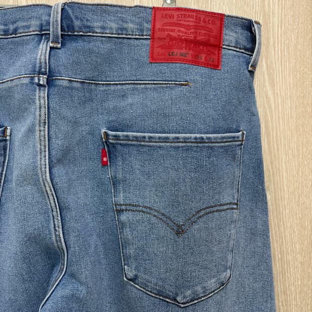 리바이스 프리미엄 엔진니어드 쿨진 502데님팬츠34"/연청