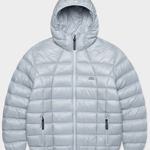 LMC OVAL 경량패딩 라이트그레이 M사이즈