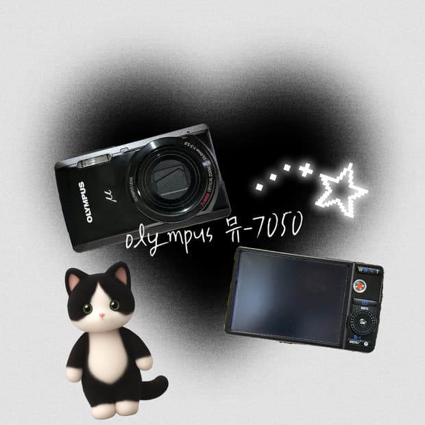 올림푸스 뮤7050 블랙 풀구성(작례o)