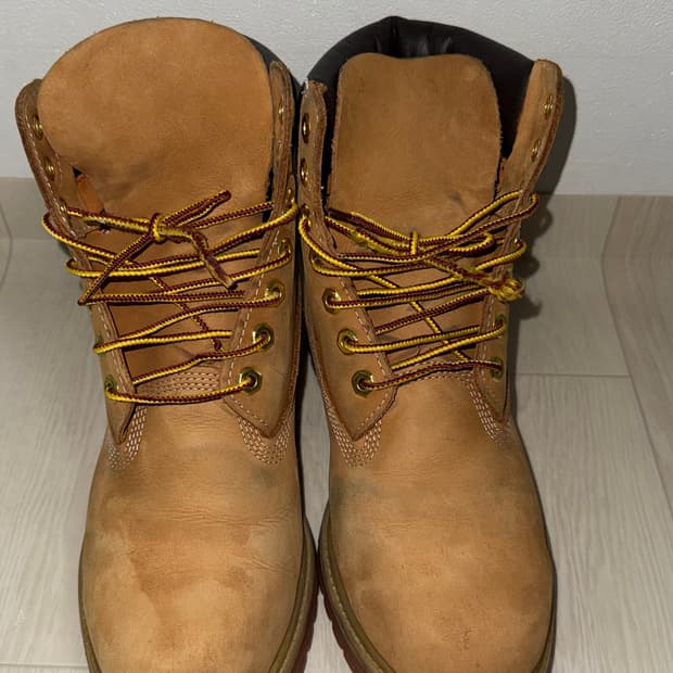 팀버랜드 프리미엄 6인치 워터프루프 부츠 위트 누벅 - 와이드