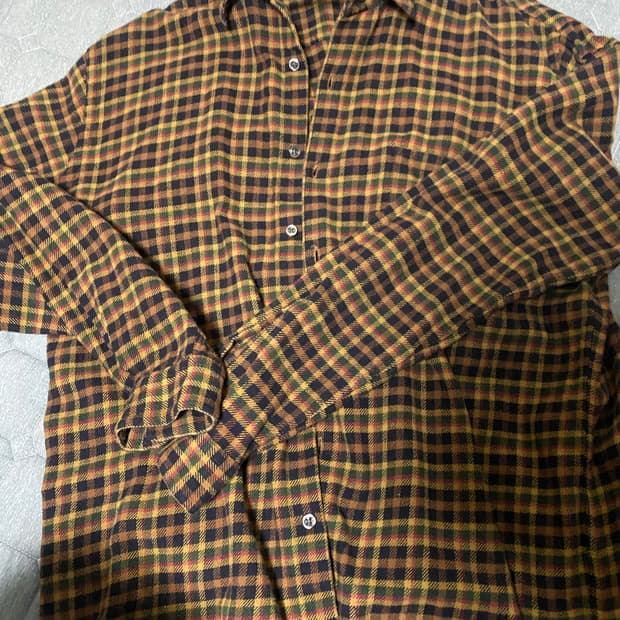 스티븐알란 체크 셔츠 XL