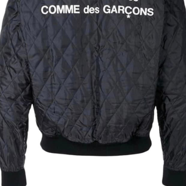 CDG 퀼티드 블루종 블랙