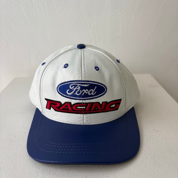 90's  Ford NASCAR Leather Ball Cap.