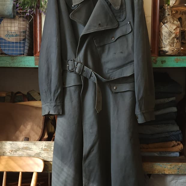 1940s 영국군 오리지널 디스패치 모터사이클 코트 그레이 컬러