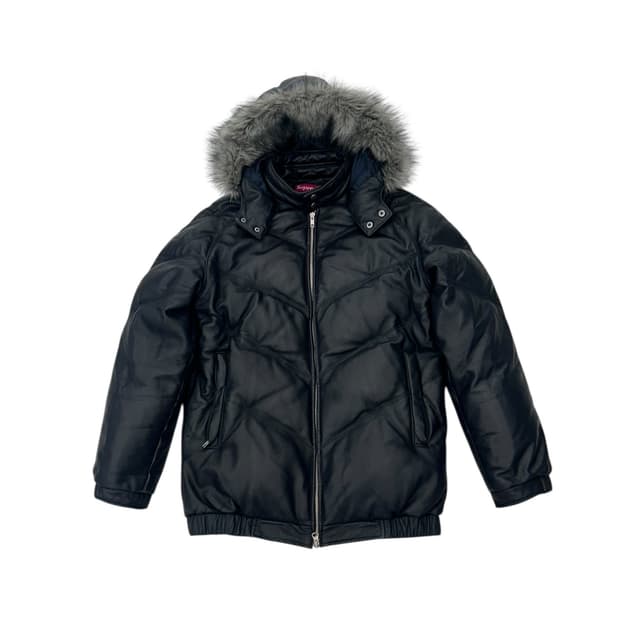 슈프림 05AW 레더 다운 자켓