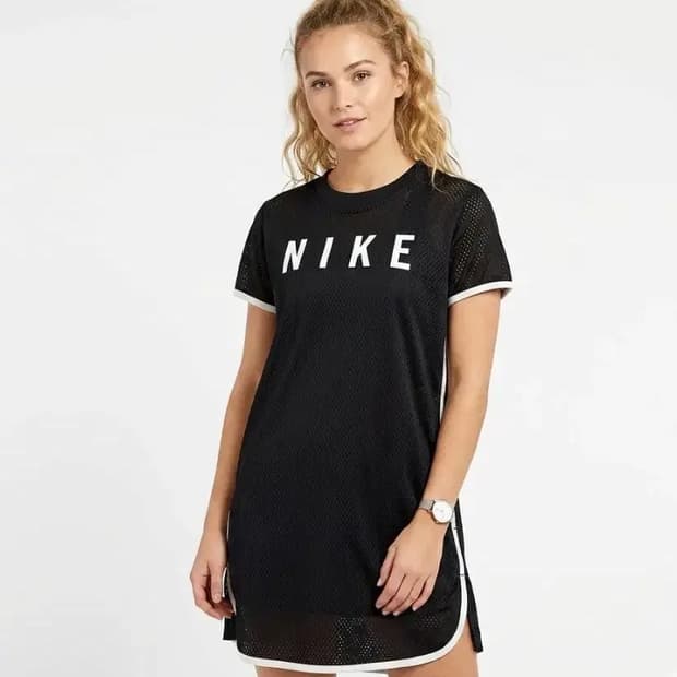 나이키 블랙 메쉬 원피스 M