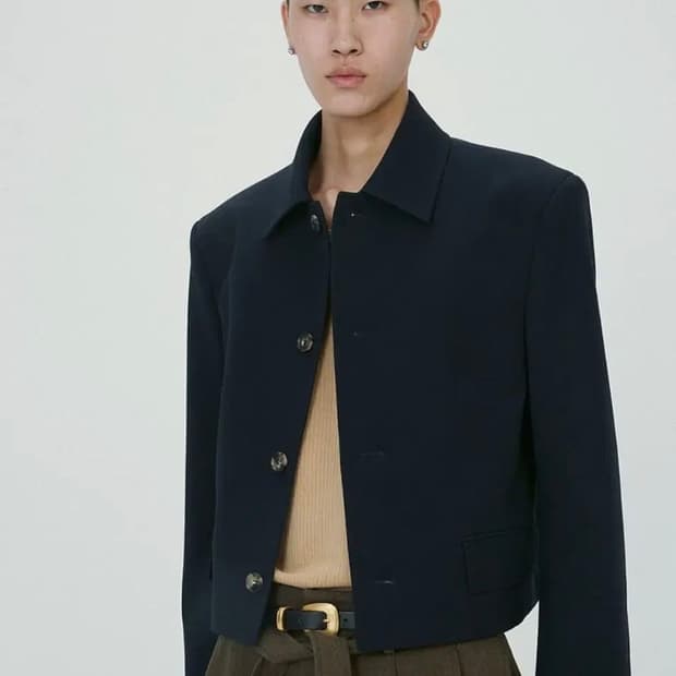 렉토 울블렌드 숏자켓 m