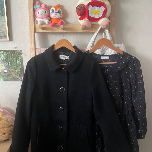 모리걸 빈티지 도쿄모리 코트 리본 원피스 set 🎀💙